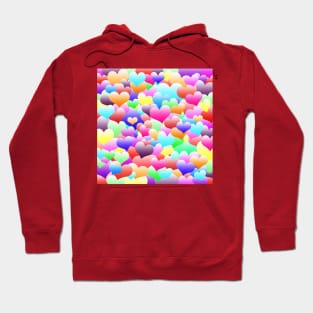 Bubble Hearts Dark Hoodie